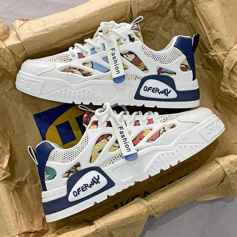 XRUOBE77 Men Chunky Sneakers