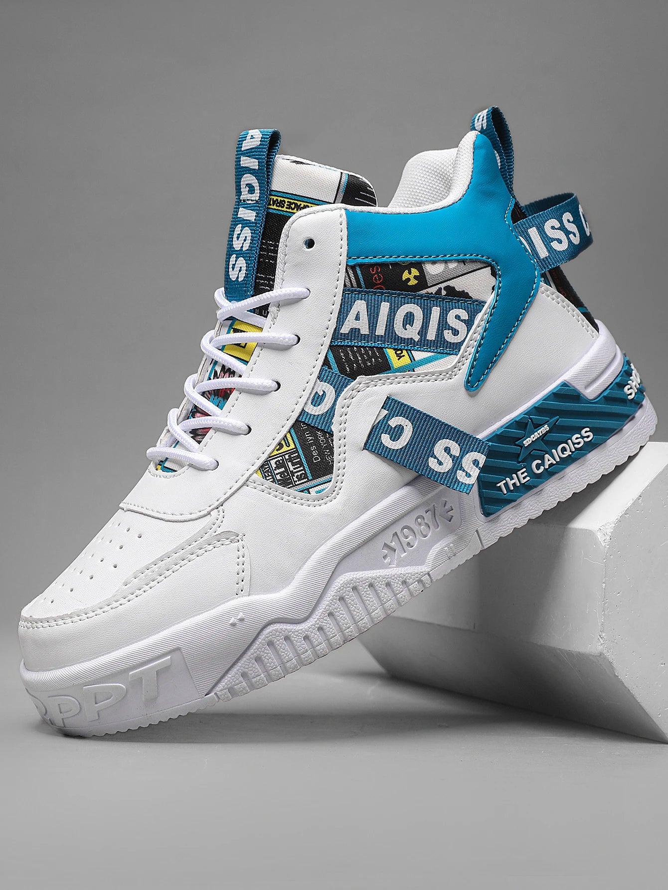 XRHT63 Men’s High-Top Skate Sneakers